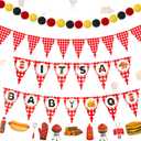 Ctosree Baby Q Banner Its a Baby Q Shower Decorations Picnic Party Banner BBQ Baby Shower Decor Summer BBQ Barbecue Themed Baby Shower Gender Reveal Birthday Party Supplies