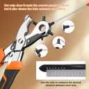 Heavy Duty Revolving Punch Plier Kit, Diyife Leather Hole Punch Set with 5 Replaceable Base, 6 Punching Head, Multi-Size for Belts, Watch Bands, Saddles, Rubber, Craft Projects or DIY Home