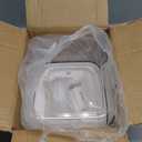 LivLab Mker Pet Food Storage Container 5 lbs Airtight Dog/Cat Food Container with Measuring Cup, BPA Free, Rice & Flour Storage Container for Dog Treats and Cat Food (3 lbs), White (D980)-2.8L)