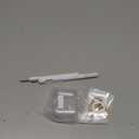 for Airpods 4 Case Shining Clear with Lock&Bling Keychain for Women&Girly,Cute Soft TPU Clear Case Cove for Apple Airpods 4th Generation (2024) with Cleaning Kit,Phone Holder Function