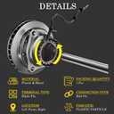 Ensun ABS Wheel Speed Sensor Front Right Passenger Side Compatible with - 2019-2022 ES300h / ES350, 2019-2022 Avalon, 2019-2023 Camry 89542-06081