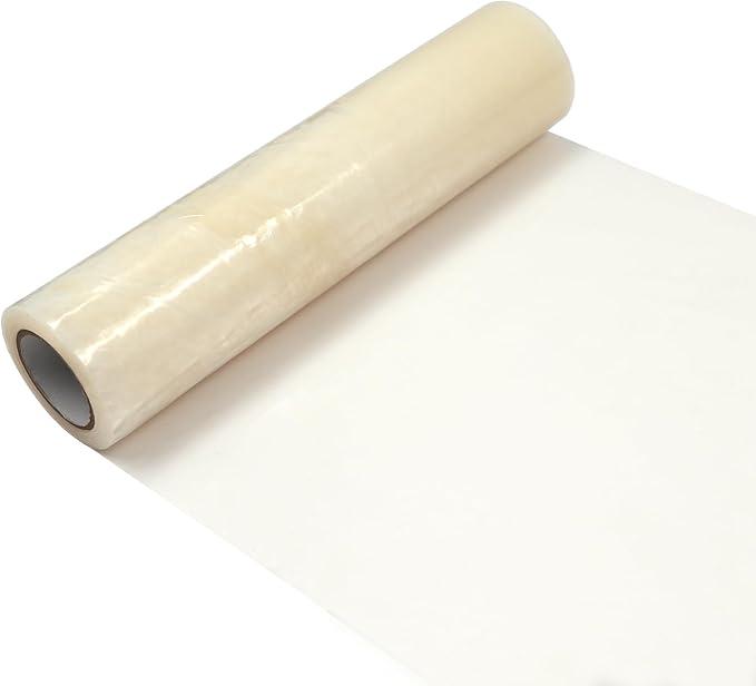 ROLLINGDOG 2Mil Self Adhesive Clear Protective Glass Film 11 inch x 100 ft No Mess Temporary Surface Waterproof Dustproof Residue Free Covering Film Glass Windows Car Floor Tiles