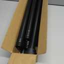 STARLATTA Long Tension Shower Curtain Rod 31-120 Inch (10ft): 1.1" Dia Rustproof Stainless Steel, No Drilling Heavy Duty, Adjustable Room Divider for Bathroom Window, Matte Black