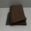 Anti-Slip Corner Kitchen Rug, 1 Piece L-Shaped Floor Mats,Super Absorption Linen Corner Mat for Home,Kitchen (Coffee Left-L, 31''X47''X18'')