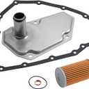 RE0F11A JF015E Transmission Filter Oil Pan Gasket Kit Fits for 2012-2019 Nissan Versa Sentra Versa Note Replaces# 33010-JF015 31726-28X0A 31726-3JX0A RE0F11A 19318012