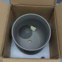 LE TAUCI 8 Inch Plant Pot, Ceramic Pot with Drainage Hole & Rubber Plug, Indoor Planter for Herbs & Small Houseplants, Cylinder Planter for Home Office, Neutral Gray