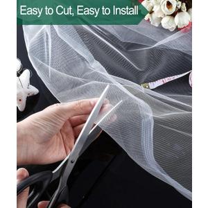 Garden Insect Mesh Netting 7ft x 15ft , 1mm Ultra Fine Mosquito Netting Bug Netting Bird Netting Insect Barrier, 60 Mesh per Inch Plant Cover for Gardening Vegetables Fruit Tree