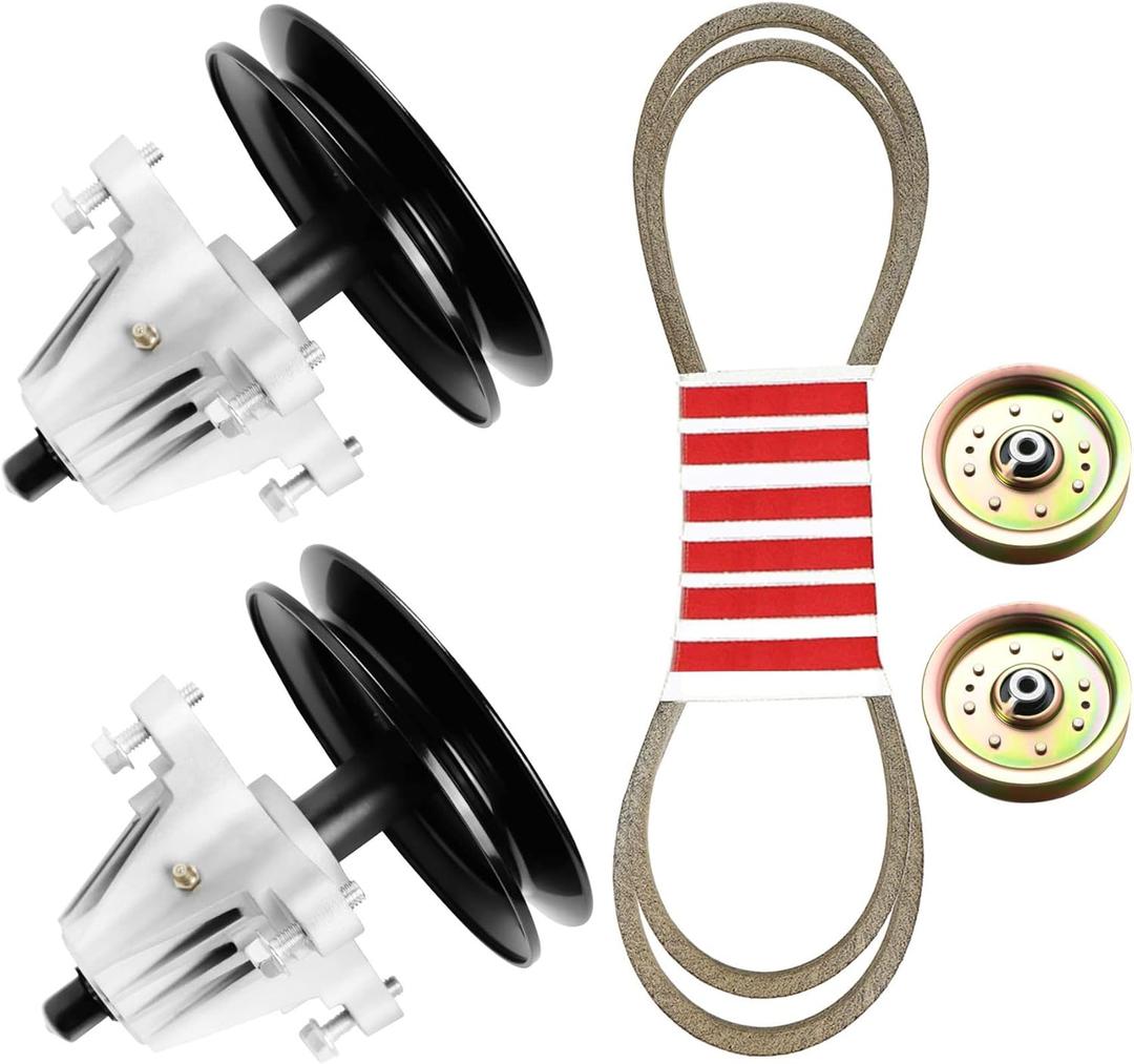 Deck Rebuild Kit for Sears Craftsman 42" Model LT2000 (2010-2013) Compatible with Spindles 918-04822 618-04822, Flat Idler Pulleys 756-04129, Deck Belt 754-04060 LTX1040 LTX1042