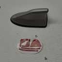Car Shark Fin Antenna Cover, Roof Aerial Base AM/FM Radio Signal for Car SUV Truck, Vehicle Shark Fin Shape Cover with Adhesive Tape, Car Accessories Antenna Replacement Fits Most Cars (Gray)