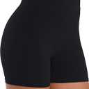Sunzel Hidden Butt Lifting Scrunch Biker Shorts for Women Crossover High Waist Yoga Gym Workout Shorts with Tummy Control (Medium, Black)