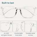 Gaoye Eyewear Frames for Men - Blue Light Blocking Square Glasses, Anti UV Ray Computer Gaming, Blue Blockers for Women