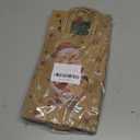 RACETOP 24 PCS Small Christmas Gift Bags With Handles, 4 Designs Xmas Kraft Paper Bags for Christmas Goody Bag, Party Favors (5.8 x 3.2 x 8.25) (Yellow)