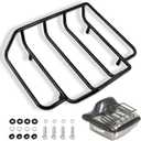 Motorcycle Tour Pack Luggage Rack, Black Trunk Top Rack for Harley Motorcycle 1984-2025, Compatible for Harley Touring Street Glide/Electra Glide/Road Glide/Road King/Ultra Limited/CVO ect
