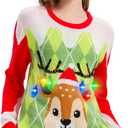 MGparty Ugly Christmas Sweater for Women 2025 Christmas Cute Light Up Sweaters Holiday Party Novelty Funny Pullover (X-Large, Green)