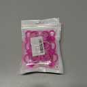 2 x Whaline 6Pcs Smiling Face Straw Covers - Hot Pink Silicone Reusable Topper, Double Sided Pattern Tip Covers 10mm 0.4 Inch for 30 & 40 OZ Tumbler with Handle