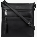 MASINTOR Crossbody Purses for Women, Multi Pocket Casual Crossbody Bag, Adjustable Strap Shoulder Bag with Tassel