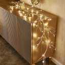 Birchlitland Birch Garland Lights 6FT 48 LED Battery Operated - Lighted Twig Vine with Timer for Christmas Fireplace Decoration Indoor Outdoor Use