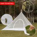 ISAGAPOY Camping Mosquito Net Tent with Carry Bag, Bug Net for Bed, Compact and Lightweight