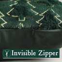 Christmas Throw Pillow Covers 16"x16"Set of 2, Red Christmas Tree with Gold Sequins,Soft Faux Fur Decorative Throw Pillowcases for Holiday Christmas Decor Sofa,Couch,Party