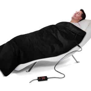 UTK Full Body Size Infrared Heating Pad for Pain Relief, 70" x 31" Ultra Soft Far Infrared Heating Mat, EMF Free, FSA-HSA Eligible, Smart Controller with Memory Function, Super Large Size
