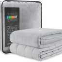 Degrees of Comfort Weighted Blanket 20 lbs Queen Size, Heavy Blankets for Adult, 1 x Cozy Heat Warm Minky Plush Washable Removable Covers Included, Heating & Cooling,Micro Glass Beads, 60x80 Grey