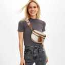 KKXIU Crossbody Sling Bag for Women Trendy Fanny Pack Vegan Leather Chest Bag | Trendy