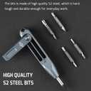OKNIFE Otacle D1 Mini Precision Screwdriver Set, 9 in 1 EDC Multi Bit Pocket Screwdriver, Industrial S2 Steel Magnetic Bits for Work or Daily Use