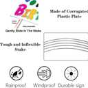 2 x 10 Pack 18 x 12 Inches White-Corrugated-Plastic-Yard-Sign-with-Stakes for Birthday, Real Estate Garage Sale Signs, Rent, Guidepost Decorations, Christmas