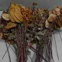 YXZZWL 110 Pcs 5 Kinds Mixed Artificial Eucalyptus Stems and Faux Berry,Autumn Fake Eucalyptus Leaves Stems Bulk Branches for DIY Bouquets Floral Arrangement Wedding Home Fall Decorations (Orange)