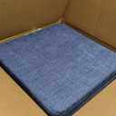 Cozyide Chair Cushions for Dining Chairs, Square Chair Pads with Ties and Non-Slip Bottom, Kitchen Chair Cushions 6 Pack, 16" x 16" x 2", Navy