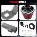 Cold Air Intake Fit for 2011-2015 Chevrolet Cruze with 1.4L Turbo Engine (Fits Manual & Automatic Transmission), Heat-Resistant Aluminum Pipe, High-Flow Filter