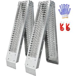 Temushom 83" Folding Truck Ramps, 1000 Lbs Capacity Heavy Duty Loading Ramps for Lawn Mower, Portable Anti-Slip Steel Loading Ramps for Pickup Trucks, ATV, UTV, Motorcycle, Trailer, Dirt Bike, 2-Pack