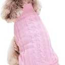FAMI Dog Clothes Dogs Sweater Soft Puppies Clothing Winter Puppy Sweaters Warm Outfit for Dogs Small XS S Cat Apparel (Pink,X-Small)