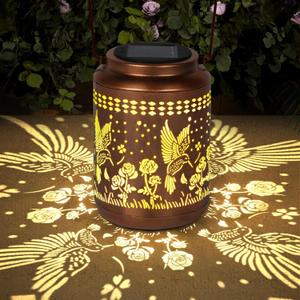 Hummingbird Solar Lantern Outdoor Hummingbird Decor Garden Decor Waterproof Decor Light Hanging Solar Lights Yard Decor, Christmas Gifts, Gifts for Women, Gifts for Mom, Gifts for Grandma