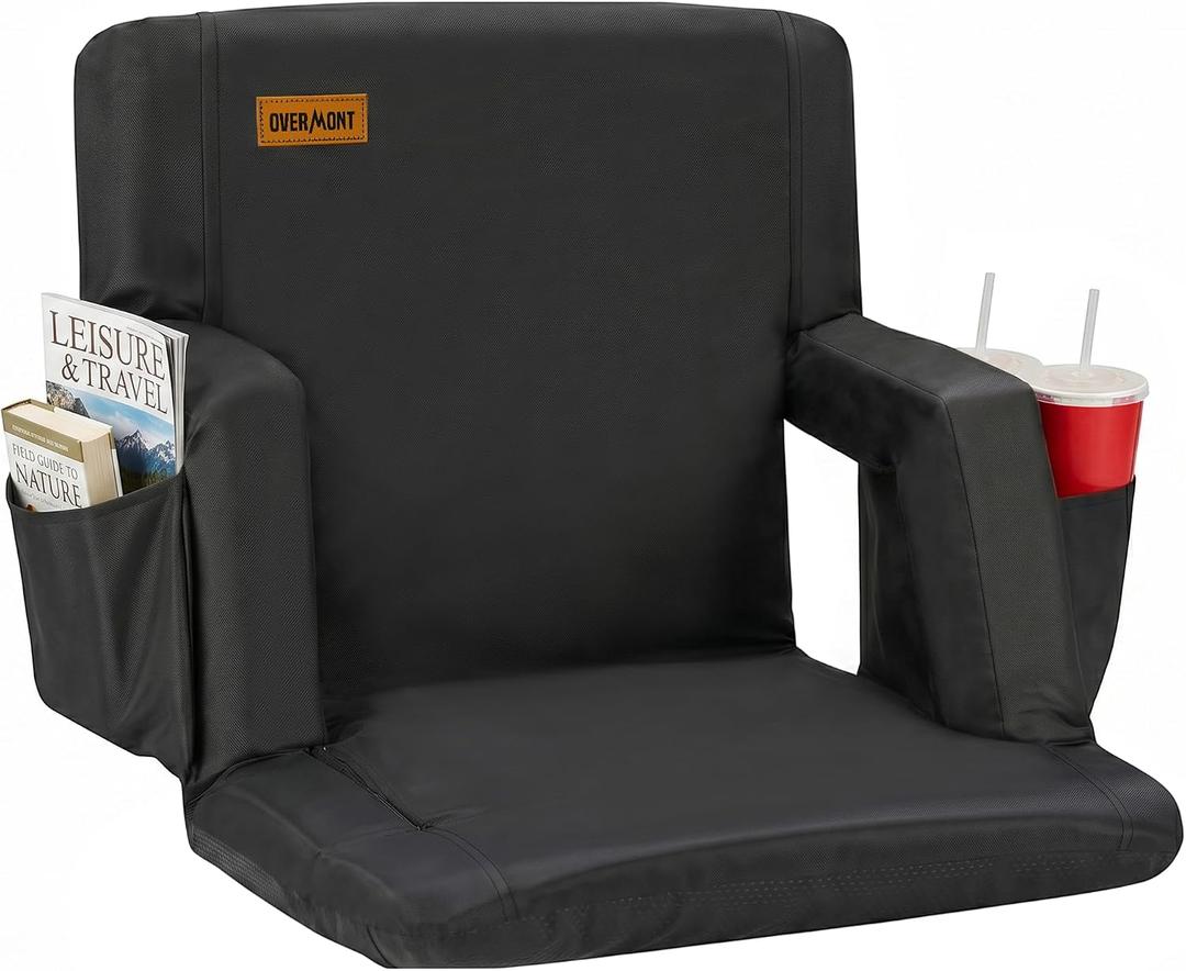 Overmont Stadium Seats with Back Support, Padded Bleacher Seat Cushion, Regular - 20.5"
