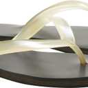 Nude Clear Jelly Beach Flip Flop for Women Sandals Jelly Slides Shoes, Size 8