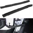 JOYTUTUS Door Limiting Straps Compatible with 1996-2026 Wrangler CJ YJ TJ JK JL, Heavy Duty Strong Adjustable Check Strap with Wire Protecting Harness, 2 Pack