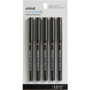 Cricut Infusible Ink Markers, Black Medium-Point Markers (1.0), 5 Count