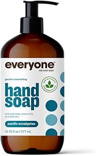 Everyone Liquid Hand Soap, 12.75 Ounce (Pack of 3), Pacific Eucalyptus, Plant-Based Cleanser with Pure Essential Oils