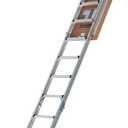 Louisville Ladder AL2540MG 25.5" W x 54" H Aluminum Attic Ladder