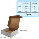 10x10x3 inch Shipping Boxes, White Corrugated Cardboard Box Literature Mailing Shipping Packaging Recyclable Storage Boxes and Craft Gifts Giving Products Business White Box Set of 25 (10''x10''x3'')