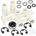 Upgraded 7345388 Water Softener 3/4" Bypass Valve Assembly Compatible with Kenmore, GE, Whirlpool, Morton, NorthStar, EcoWater, EcoPure