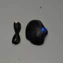 TECKNET Pro Wireless Trackball Mouse, Bluetooth Mouse with Ergonomic Thumb Control, USB-C Rechargeable, RGB Light Mice with Adjustable DPI, 3-Device Connectivity (BT or 2.4G),for PC/Mac/Laptop - Black