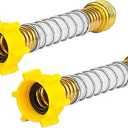 Flexible Hose Protector-Eliminates Hose Crimping and Straining at Faucets and Water Connections for RV, Garden & Car Wash Hose Extension Adapter, Pack of 2