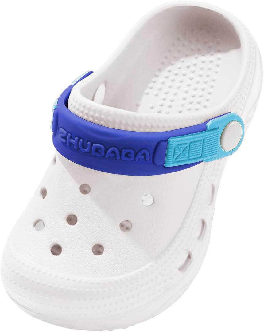 Toddler Clogs Boys Girls Kids Dinosaur Garden Shoes Slip on Sandals Slides Water Summer Shoes for Outdoor Beach Pool,PureWhite8-9 Toddler (White)