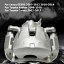 cciyu Front Left Brake Caliper Assembly w/Bracket 19B3128 2007-2011 2016-2018 For Lexus For ES350,2008-2018 For Toyota For Avalon,2007-2017 For Toyota For Camry