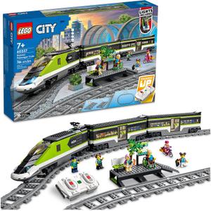 LEGO City Express Passenger Train Set - Remote Controlled Train Toy W/Working Headlights, 2 Coaches & 24 Track Pieces - Building Set Gift Idea for Kids, Boys & Girls, Ages 7+ - 60337
