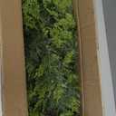 2PCS 6FT Christmas Cedar Garland Artificial Realistic Green Faux Real Touch Winter Pine Garland for Mantle Fireplace Wall Table Indoor Outdoor Decoraiton