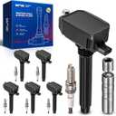 KAX Set of 6 Ignition Coil Pack & Iridium Spark Plugs w/Tool for Grand Cherokee 2016-2018, Pacifica 2017-2018, Wrangler 2018,Durango 2016-2018, 1500 Classic 2021, 3.6L UF807