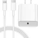 iPhone 14 13 12 Charger Fast Charging 20W PD USB C Wall Charger with 6FT Fast Charging Cable Compatible iPhone 14/13/12/11/Pro/Pro Max/Mini/Xs Max/XR/X, iPad (White)